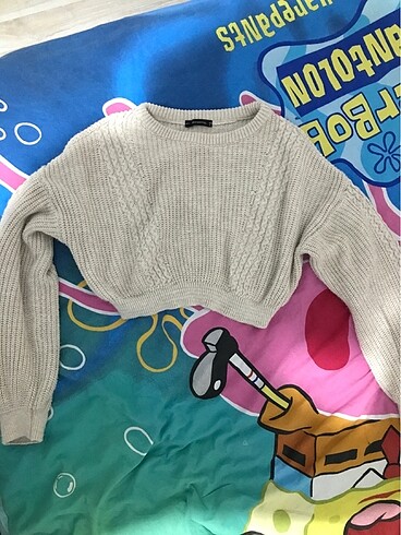 trendyolmilla örme crop kazak