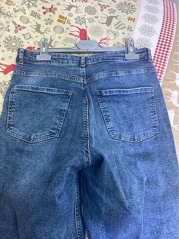 30 Beden lacivert Renk Mom jean
