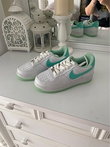 Nike su yeşili spor ayakkabı