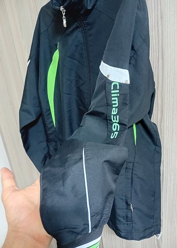Adidas Adidas Erkek Yeşil Fermuarlı Yağmurluk