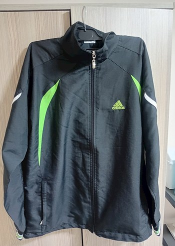 Adidas Erkek Yeşil Fermuarlı Yağmurluk