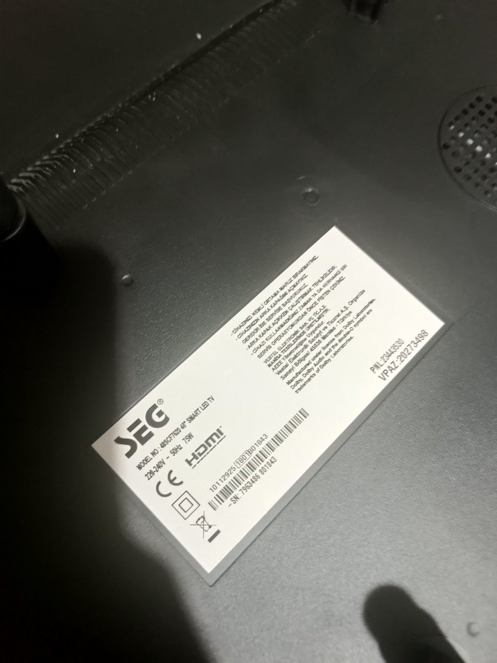 SEG Marka TV 122ekran 48inç televizyn acil satılk küçük alacağm - Görsel 2