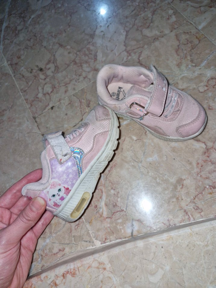 Kız Çocuk Pembe Bağcıksız Spor Ayakkabı - Görsel 3