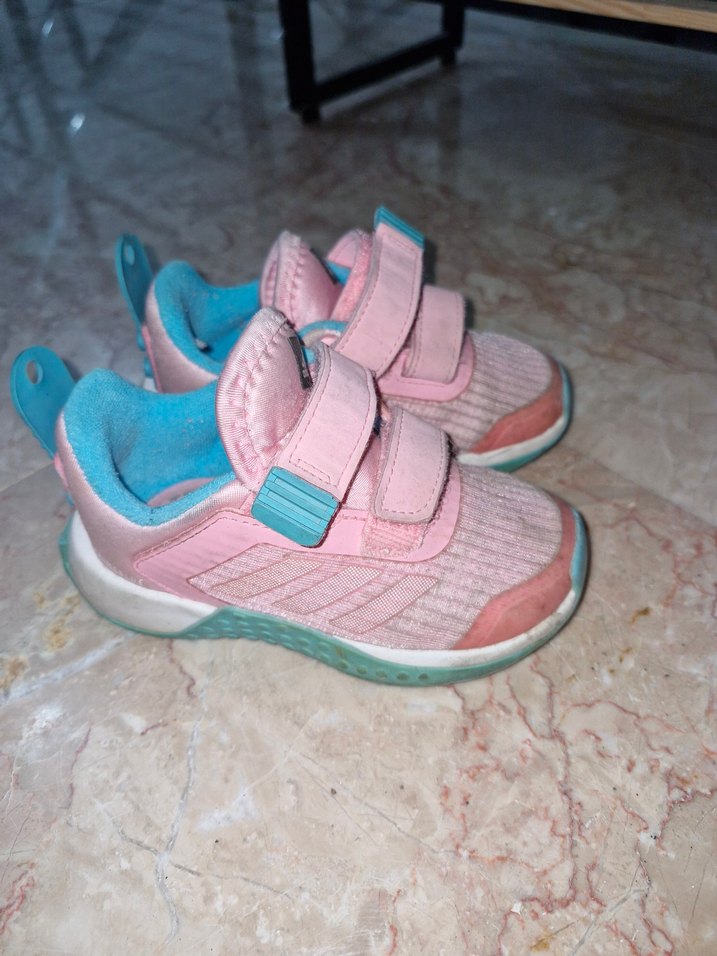 Kız Çocuk Pembe Pastel Sneaker Velcro - Görsel 3
