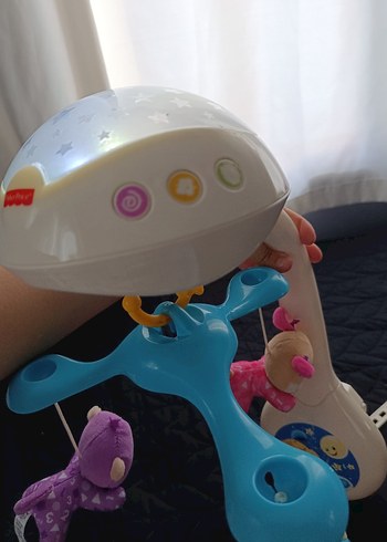 Beden Renk Pastel Mavi Müzikli Bebek Oyuncağı