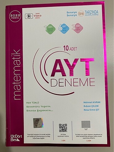 Üç Dört Beş AYT Matematik Denemeleri