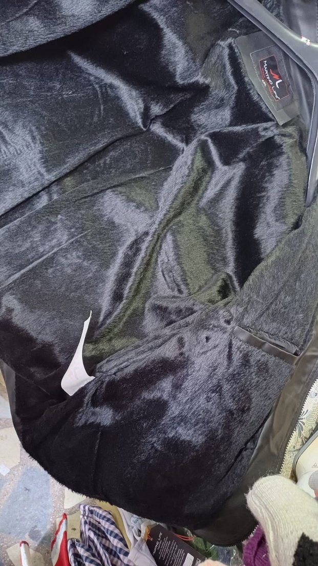 erkek kapşonlu deri ceket - Görsel 5