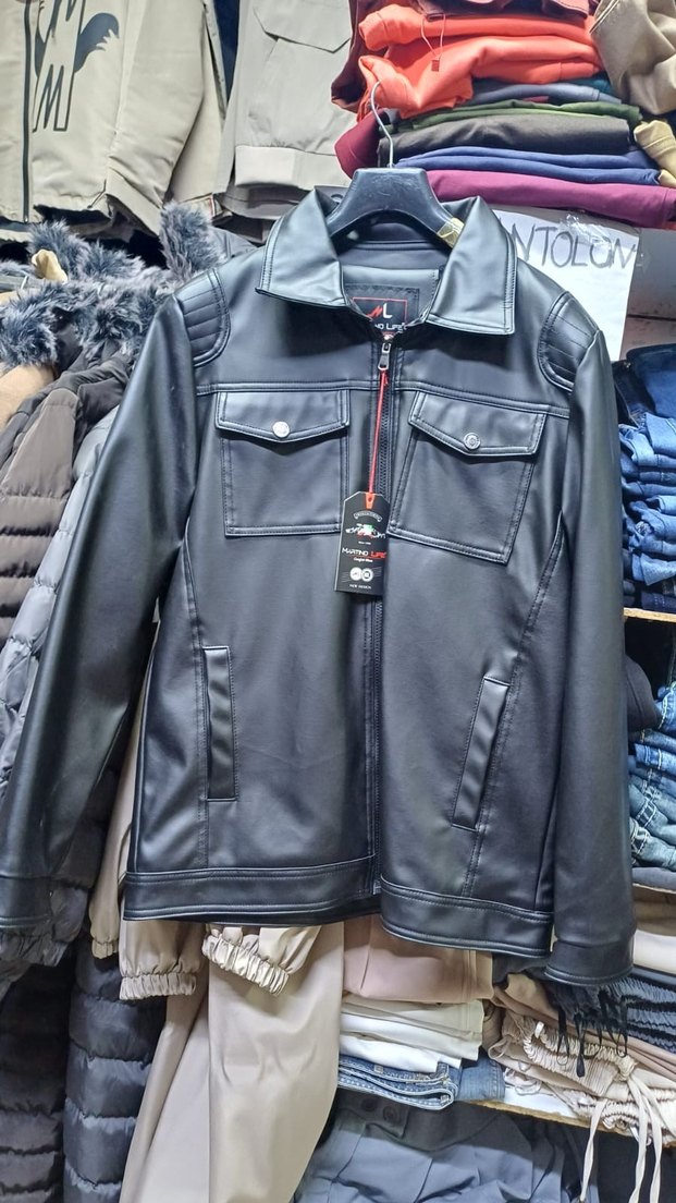 erkek deri ceket - Görsel 2