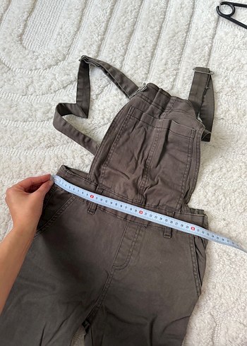 Kadın haki kısa tulum - Görsel 4