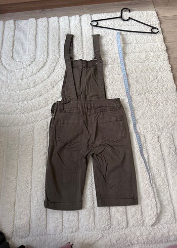 Kadın haki kısa tulum - Görsel 3