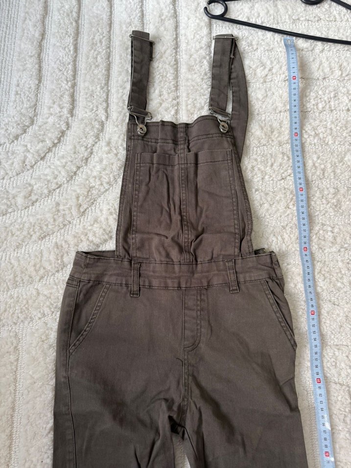 Kadın haki kısa tulum - Görsel 2