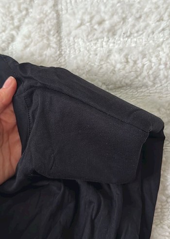 Diğer Kadın vatkalı Siyah Crop Top