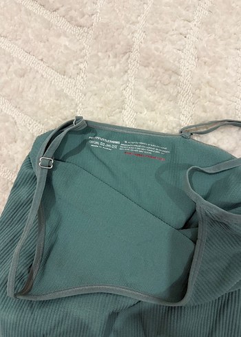 Yeşil İnce Askılı Kadın bodysuit - Görsel 3