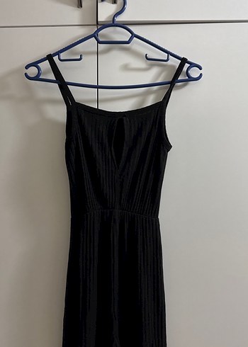 Kadın Siyah Pilili Uzun Tulum - Görsel 4