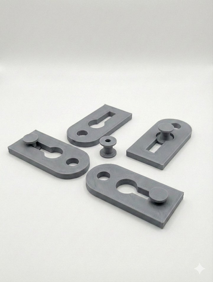 4'lü Kaymaz Yatak Çarşaf Gerdirici Klips Seti + 4 Metre Lastik - Görsel 2