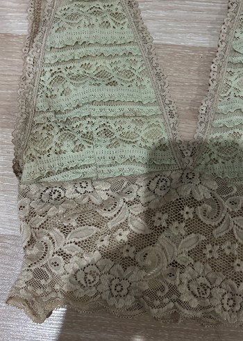 Diğer Bej Bohem Dantel Bralet