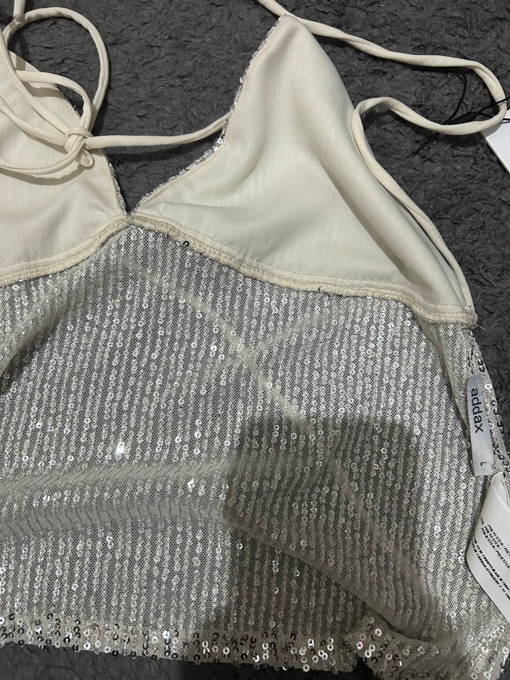 Gri İşlemeli Mini Bralet - Görsel 3