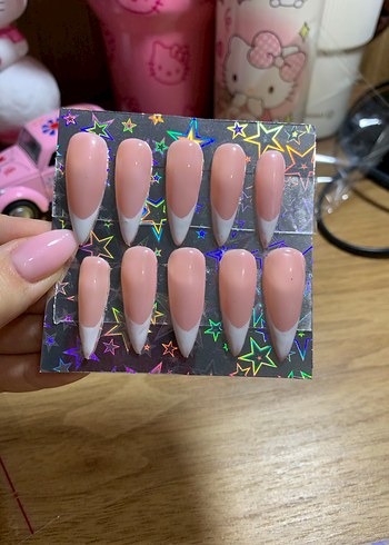 Beyaz Fransız Takma Tırnak Seti - Görsel 2