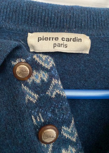 m Beden Pierre Cardin Lacivert Desenli Triko Kazak
