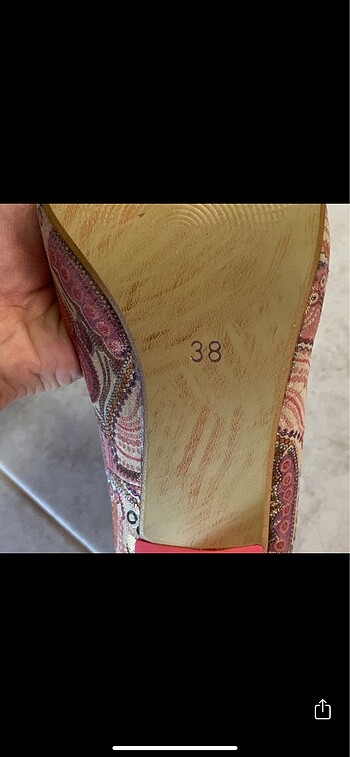38 Beden Pembe topuklu