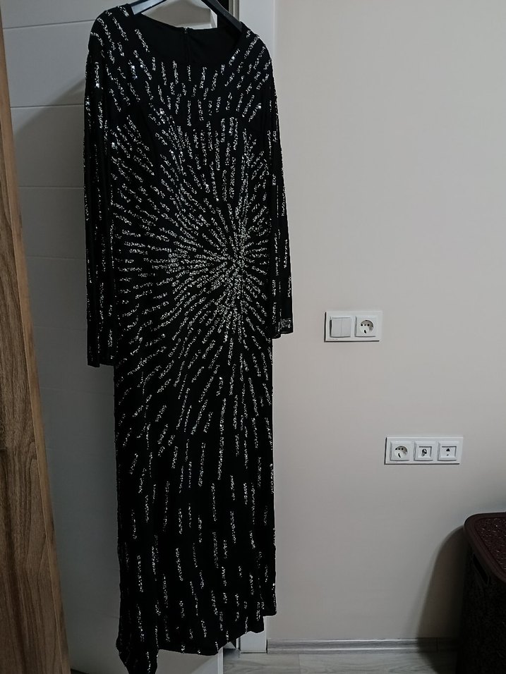 Siyah Taşlı Abiye - Görsel 2