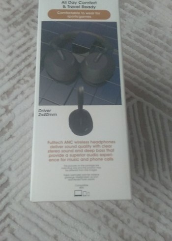 Fulltech Kablosuz ANC Kulaklık Siyah - Görsel 2