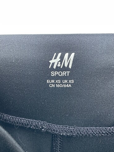 xs Beden siyah Renk H&M Tayt / Spor taytı %70 İndirimli.