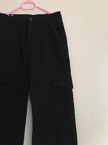 Diğer Siyah Kargo Pantalon