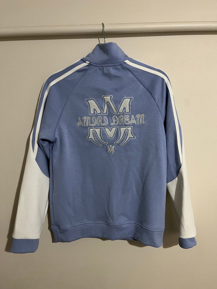 Mavi Yarım Fermuarlı erkek Sweatshirt - Görsel 2