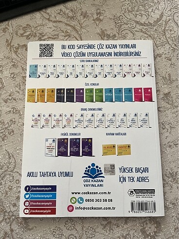 ÇÖZ KAZAN YAYINLARI tyt fen bilimleri denemesi