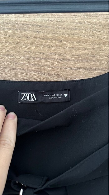 Zara Siyah mini şort etek