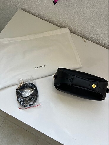 #beymen #cöup siyah deri çanta - Görsel 4