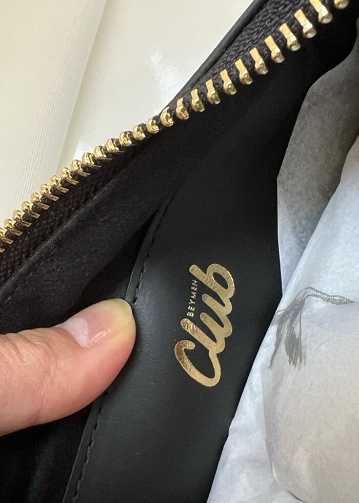 #beymen #cöup siyah deri çanta - Görsel 2