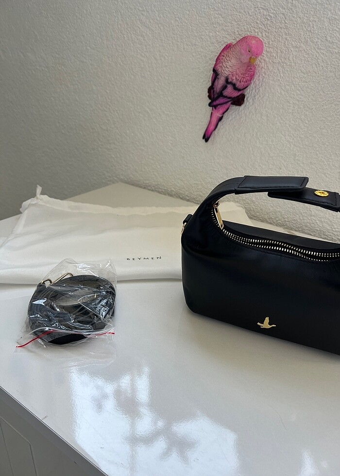 #beymen #cöup siyah deri çanta - Görsel 3