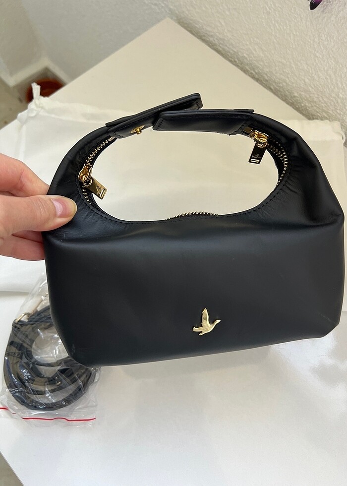 #beymen #cöup siyah deri çanta - Görsel 5