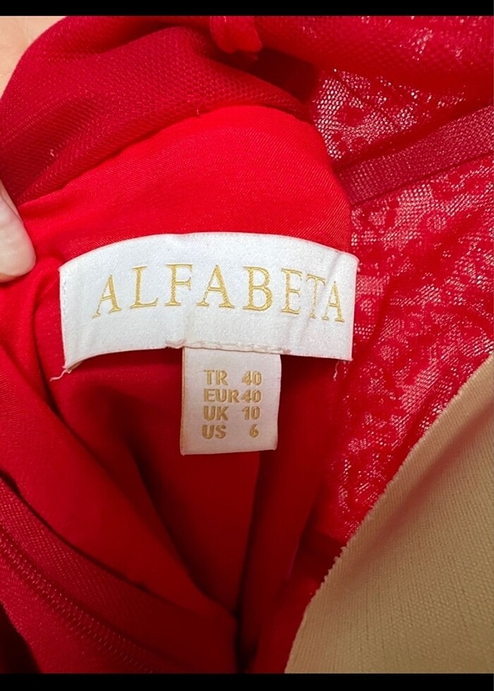 #alfabeta #kırmızı #mini #elbise - Görsel 3