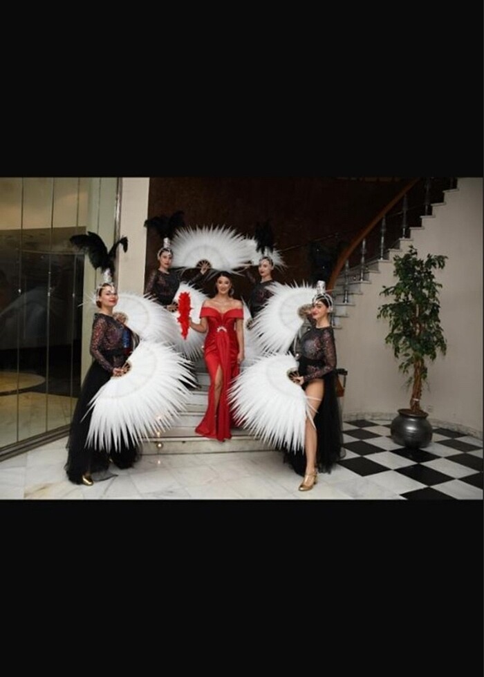 #alfabeta #kırmızı #uzun #elbise - Görsel 5