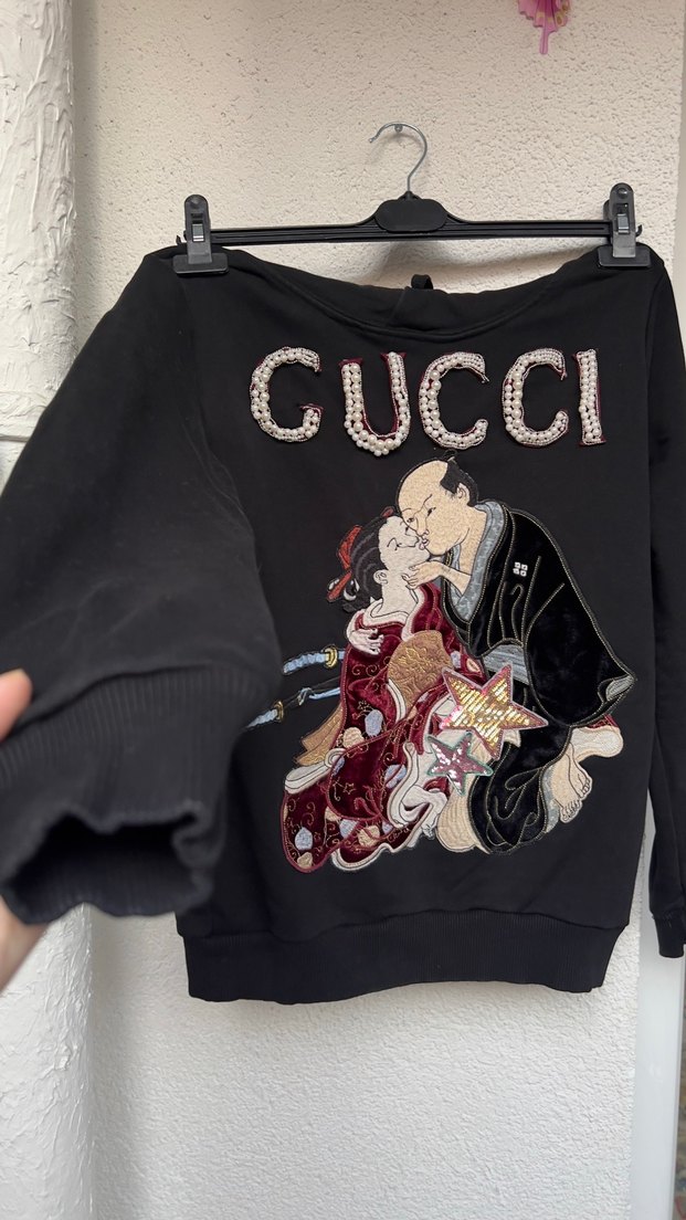 Siyah Kapüşonlu Kadın Sweatshirt - Görsel 3