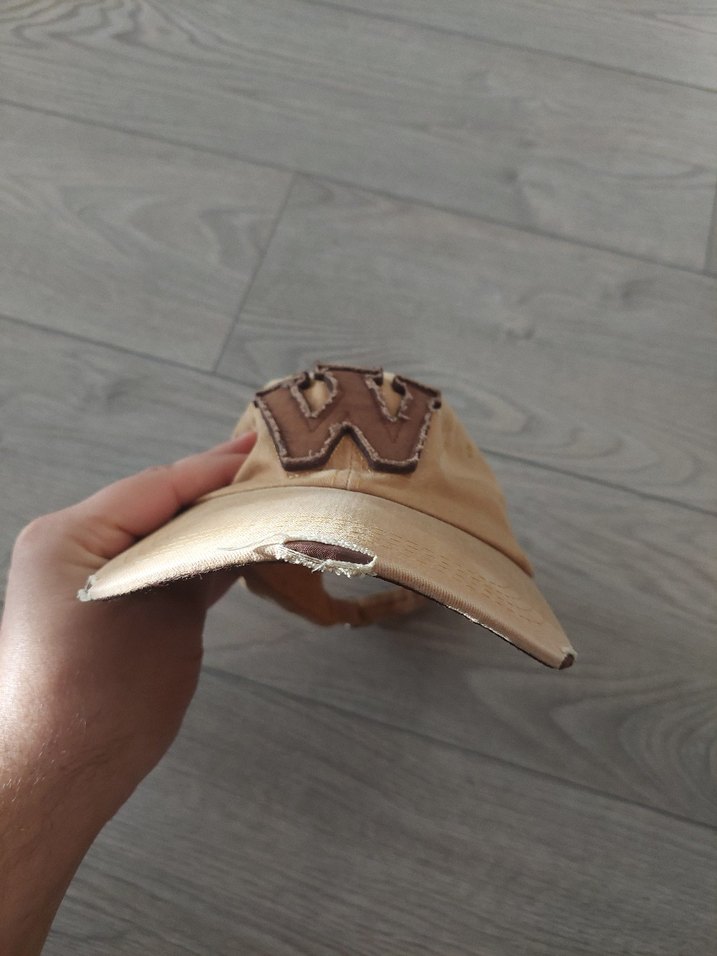 Bej Süet Kadın Şapka - Vintage Tarz - Görsel 2