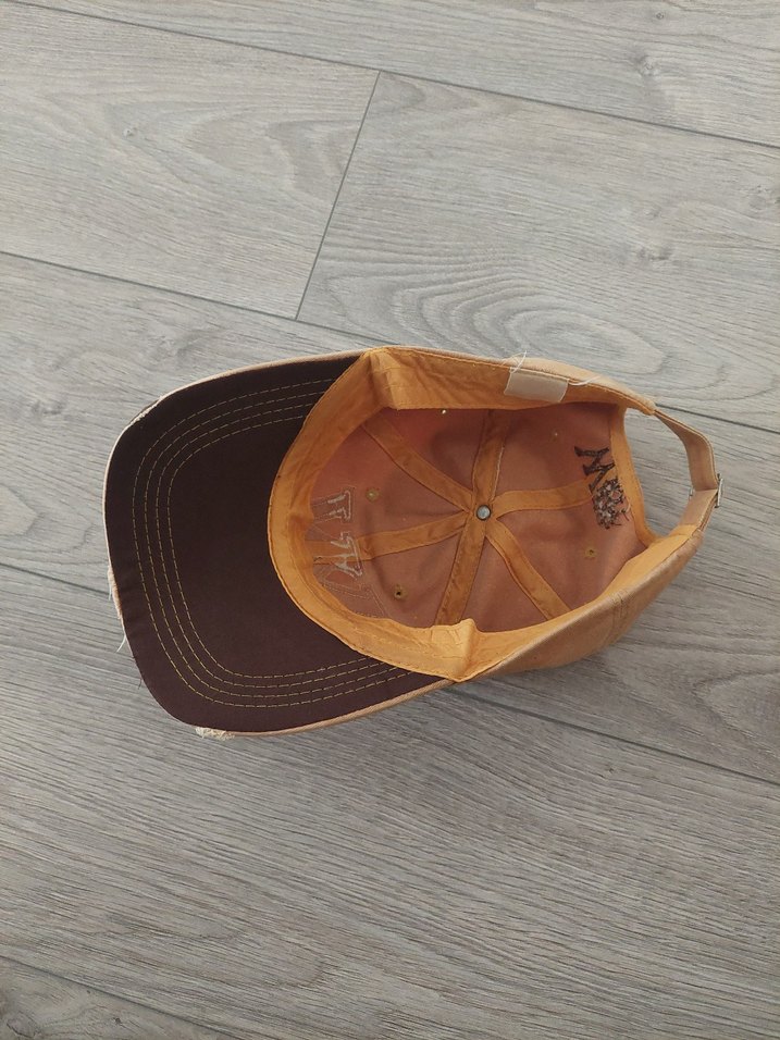 Bej Süet Kadın Şapka - Vintage Tarz - Görsel 4