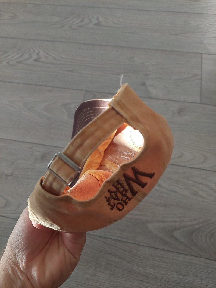 Bej Süet Kadın Şapka - Vintage Tarz - Görsel 3