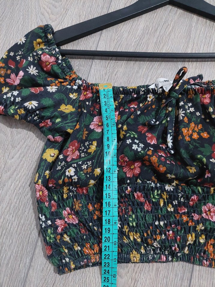 Çiçek Desenli  Bluz - Görsel 5