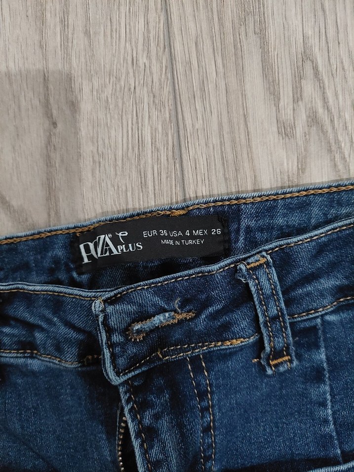 Kadın İspanyol Paça Jean - Görsel 3