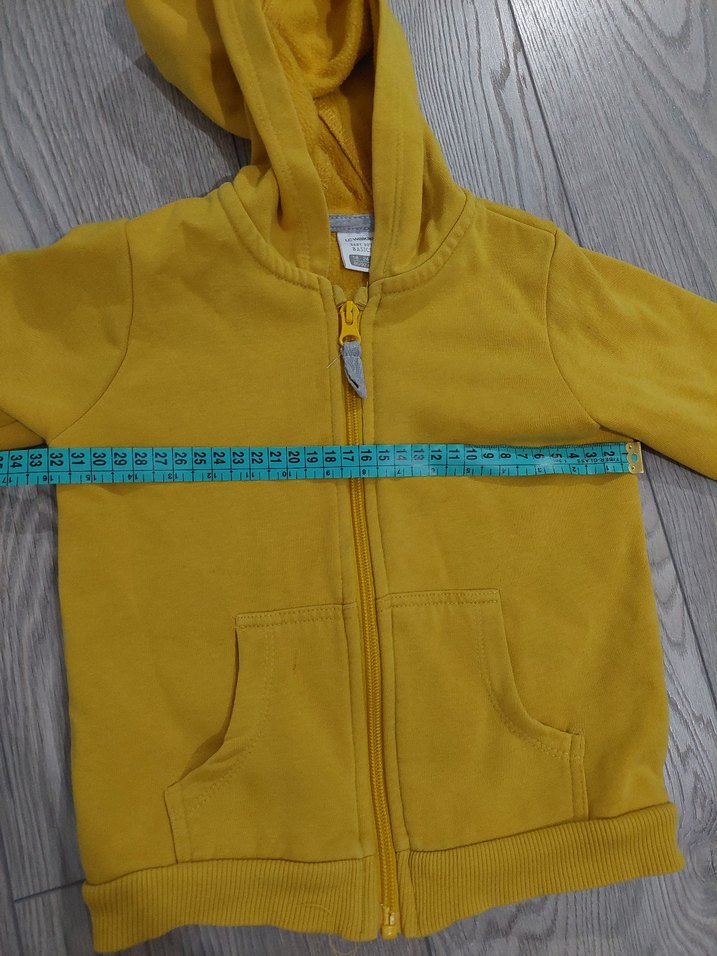 Sarı çocuk Kapüşonlu  Sweatshirt 18-24 ay - Görsel 5