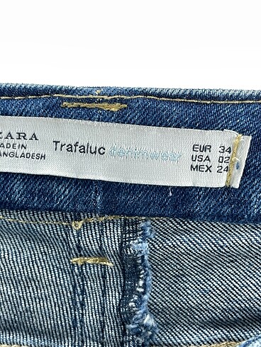 34 Beden mavi Renk Zara Jean / Kot Şort %70 İndirimli.