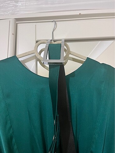 Saten kadın tesettür elbise düğün vs - Görsel 5