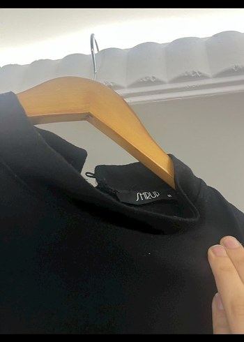 Uzun Siyah Keten Gotik Elbise - Görsel 3