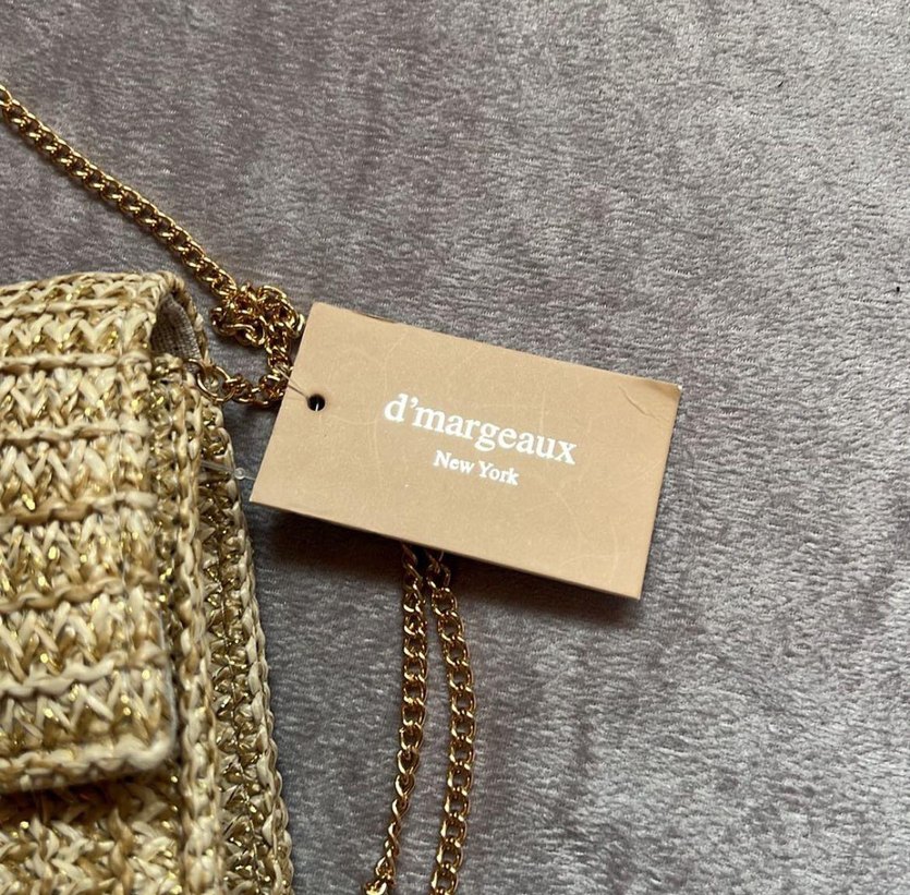 dmargeux marka etiketli hasır çanta - Görsel 4