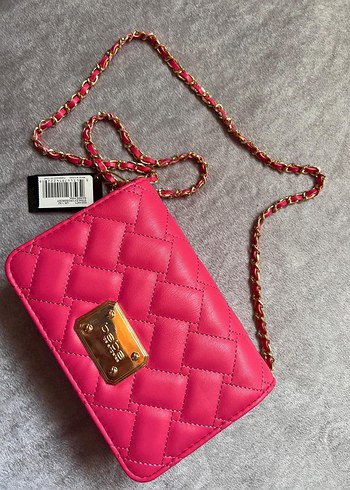 Bebe marka etiketli pembe zincirli çanta - Görsel 2