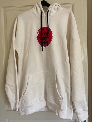 Beyaz sweatshirt